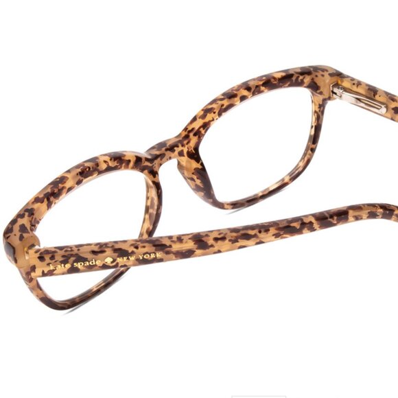 Kate Spade TABBY/O Cateye Reading Glasses in Beige Crystal & Brown Tortoise 50mm - Picture 3 of 3